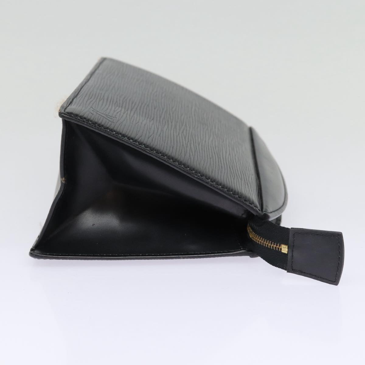 LOUIS VUITTON Epi Trousse Crete Pouch Black M48402 LV Auth 85737