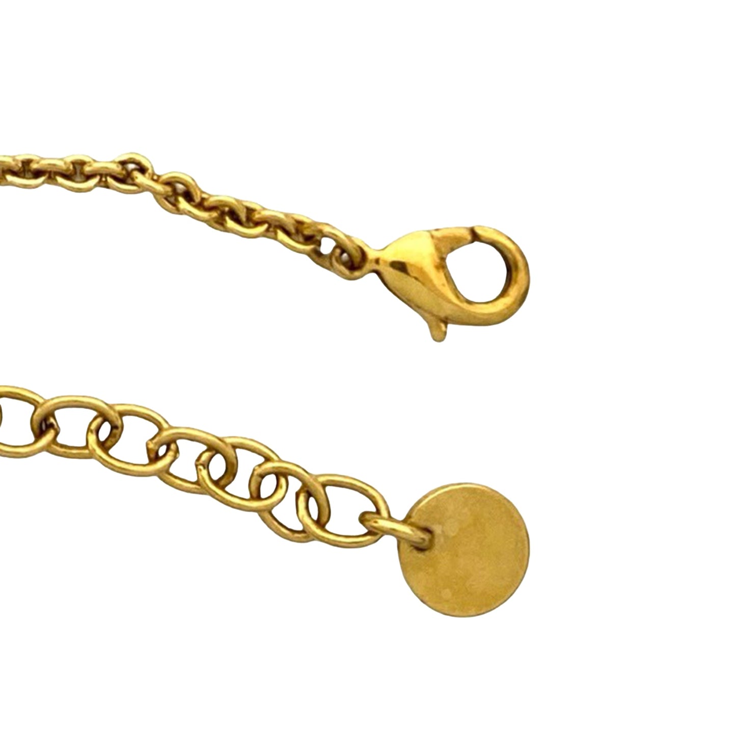 Gold Dior Gold Plated CD Logo Rhinestone Bracelet