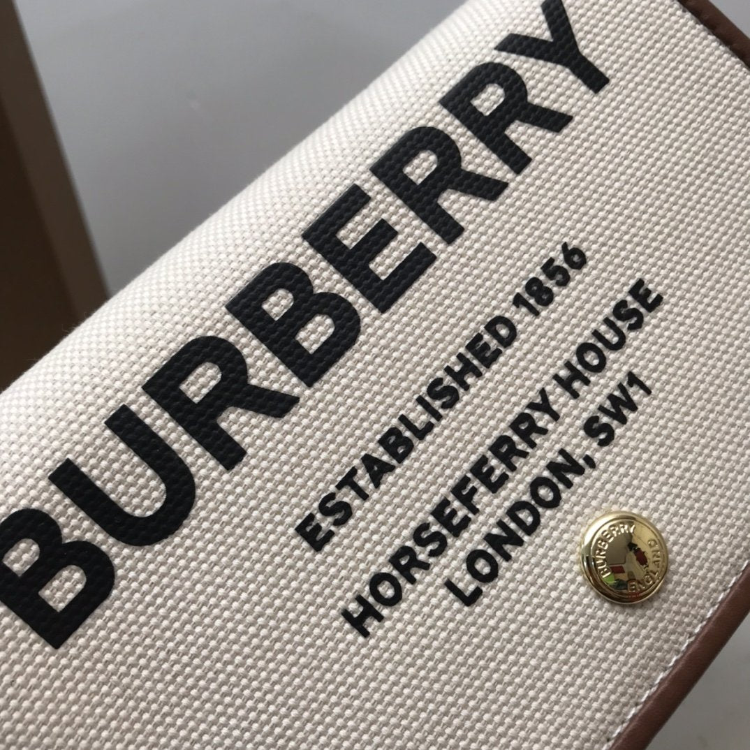 Top Quality Horseferry Print Cotton Canvas Small Crossbody Bag For Women, Bags 7.1in/18cm 80518441