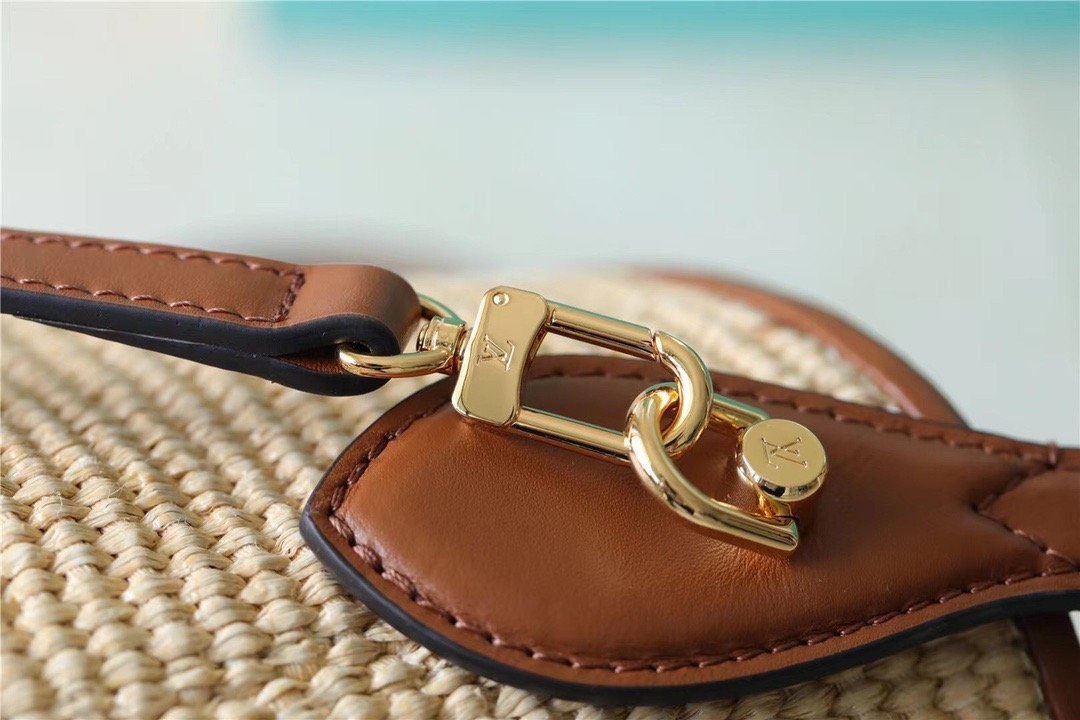 Top Quality Petit Bucket Raffia Caramel Brown For Women, Womens Bags, Shoulder And Crossbody Bags 9.4in/24cm Top Quality M59961