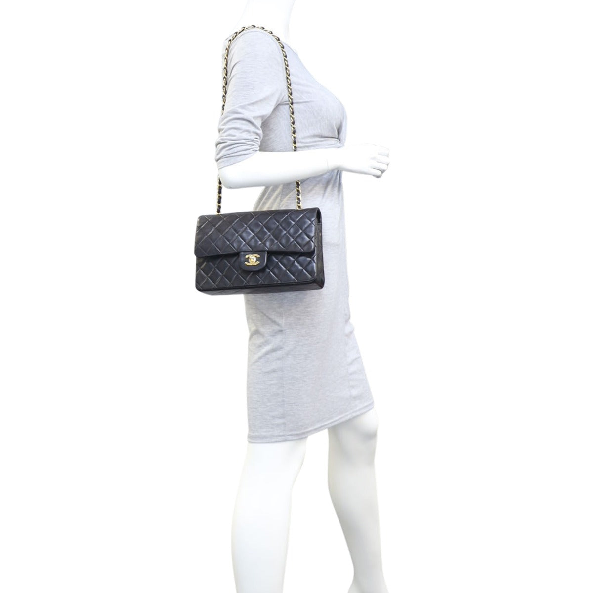 Chanel Classic Double Flap Medium | Black   2 Series