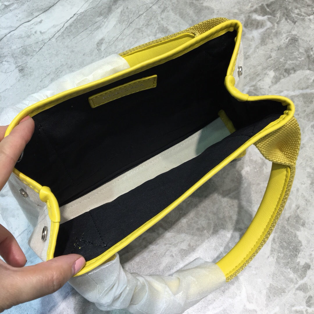 Top Quality Navy XS Tote Bag In Yellow, For Women,  Bags 12.6in/32cm