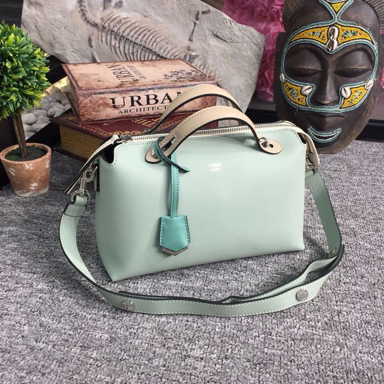 Top QualityTop Quality By The Way Medium Bag Mint Green For Women, Women’s Handbags, Shoulder And Crossbody Bags 10in/27cm FF 8BL1461