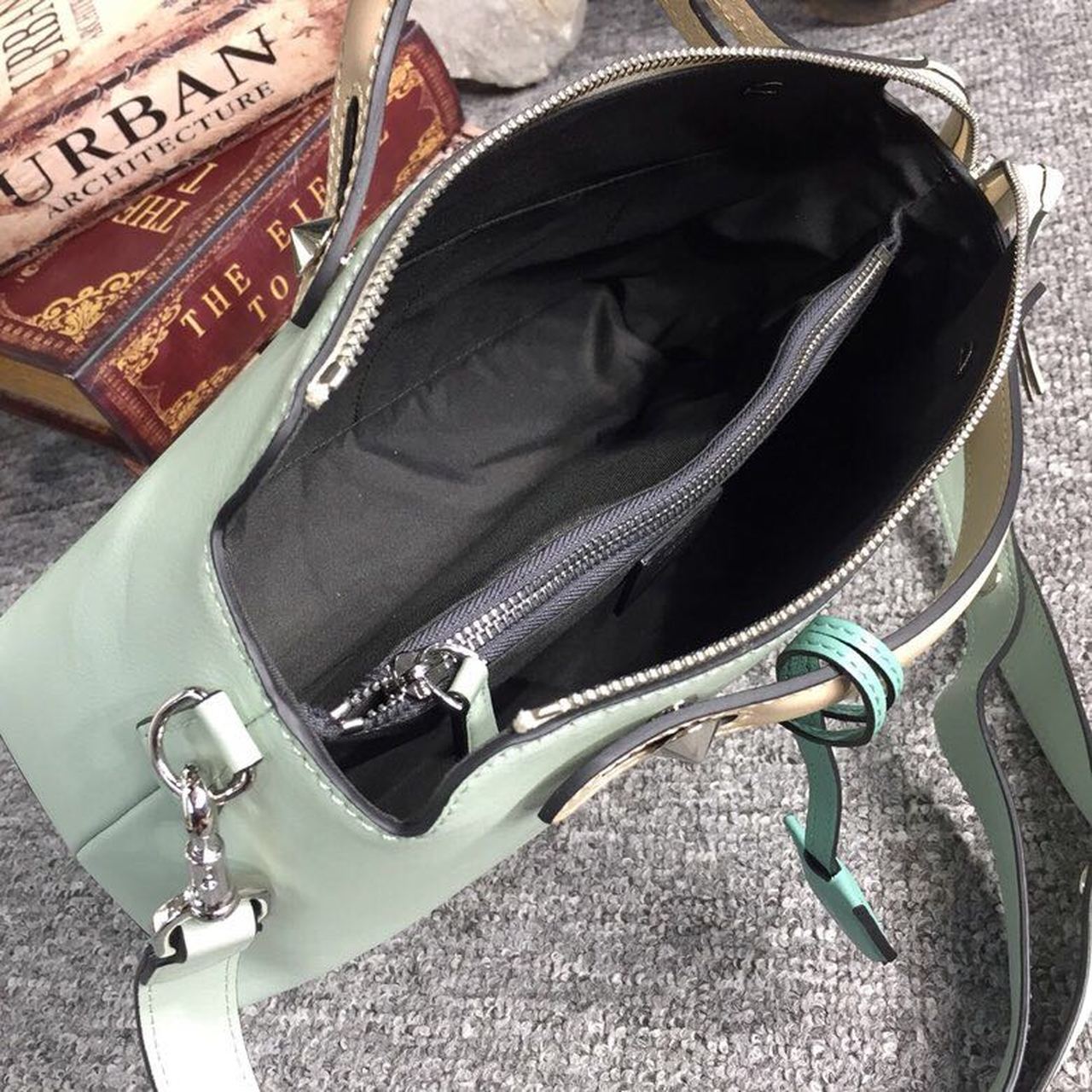 Top QualityTop Quality By The Way Medium Bag Mint Green For Women, Women’s Handbags, Shoulder And Crossbody Bags 10in/27cm FF 8BL1461