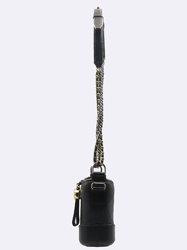 Chanel A91810 Black Color COCO Gold Plated   Calfskin Gabrielle Hobo Small Chain Shoulder and Crossbody Bag Chanel