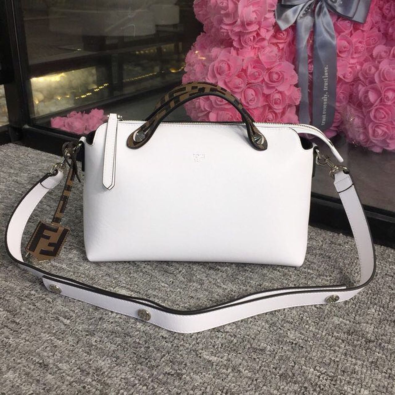 FI By The Way MeTop Qualityum Bag White For Women, Handbags, Shoulder And Crossbody Bags 10.6in/27cm FF 8BL1461