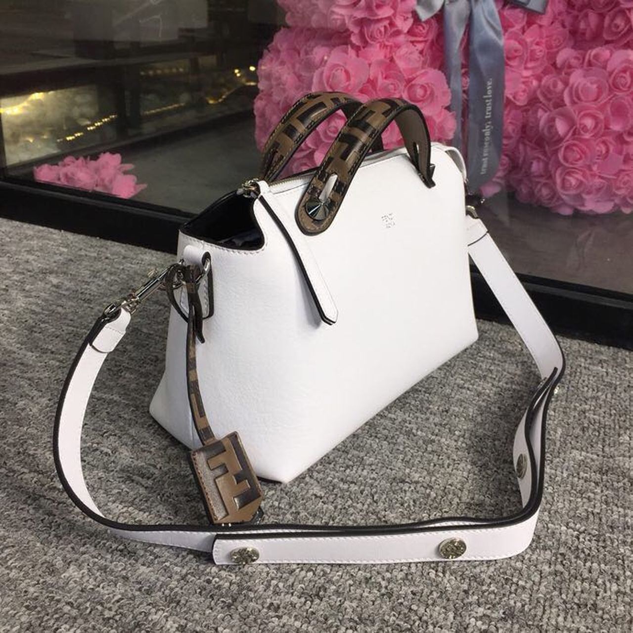 FI By The Way MeTop Qualityum Bag White For Women, Handbags, Shoulder And Crossbody Bags 10.6in/27cm FF 8BL1461