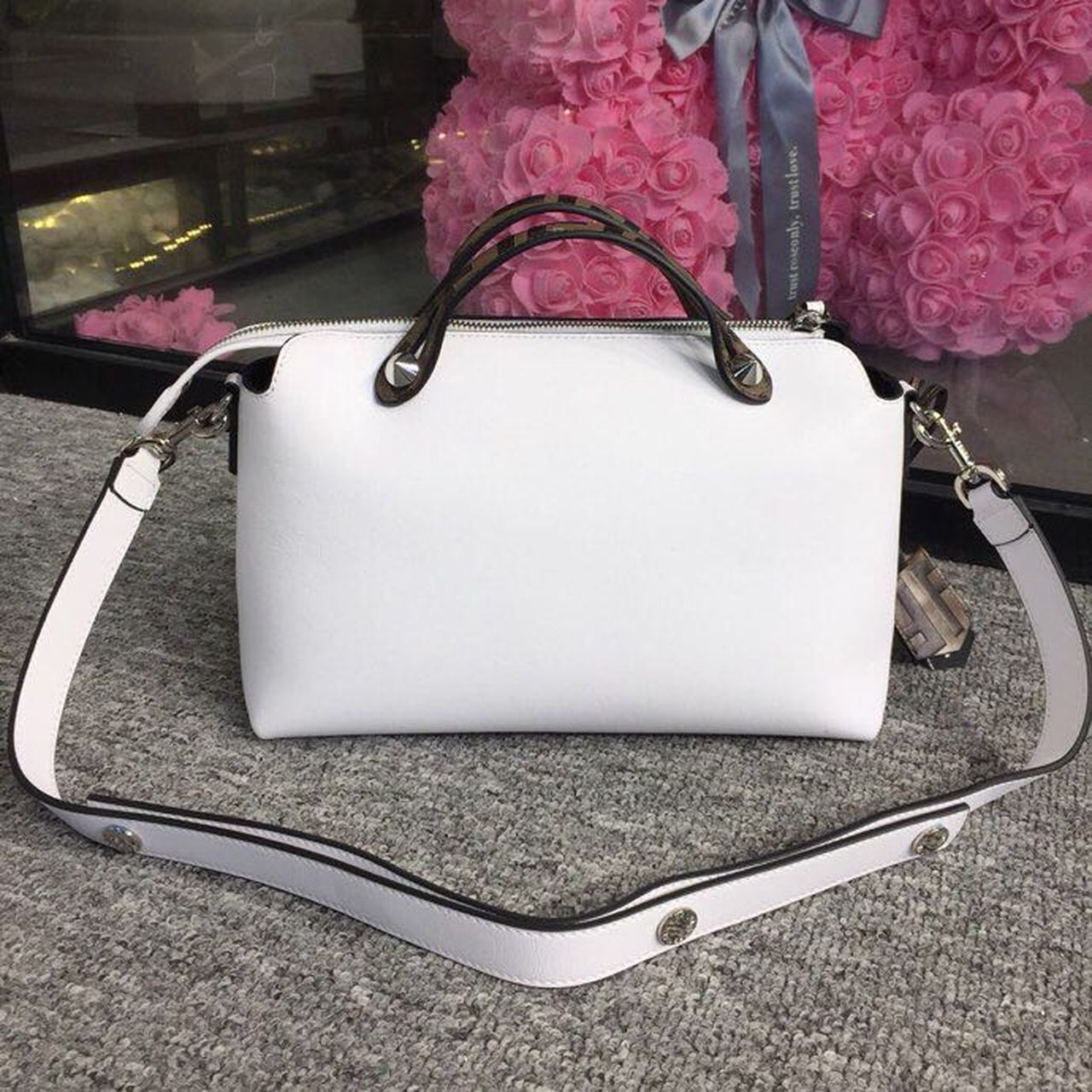 FI By The Way MeTop Qualityum Bag White For Women, Handbags, Shoulder And Crossbody Bags 10.6in/27cm FF 8BL1461