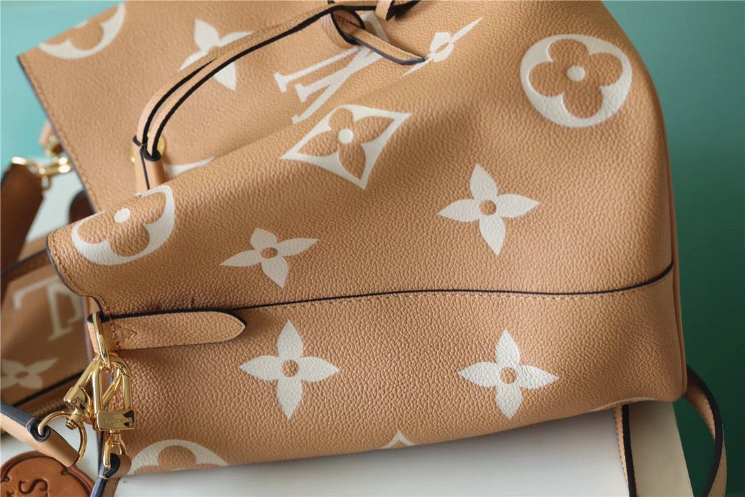 Top Quality NeoNoe MM Monogram Empreinte Arizona Beige / Cream For Women, Womens Handbags 10.2in/26cm Top Quality M45808