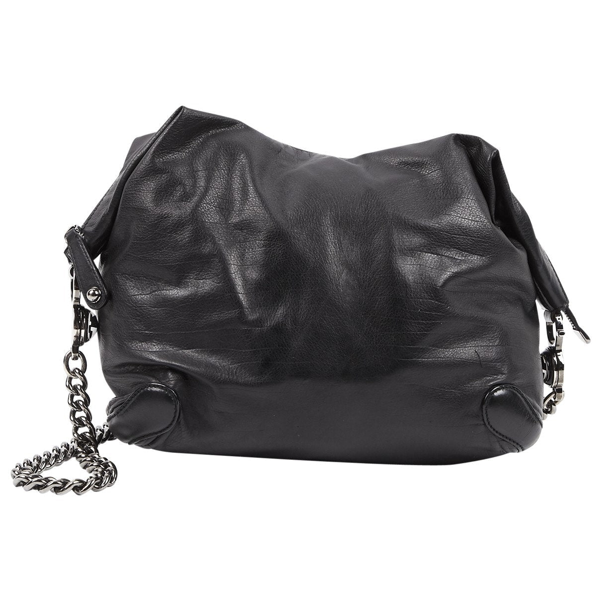 Gucci black leather handbag
