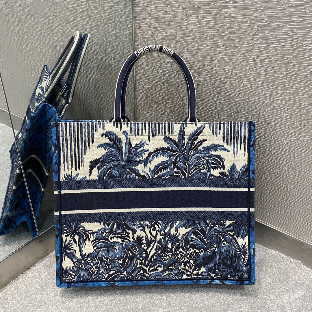 Top Quality Large Book Tote Blue For Women 16.5in/42cm CD M1286ZRIW