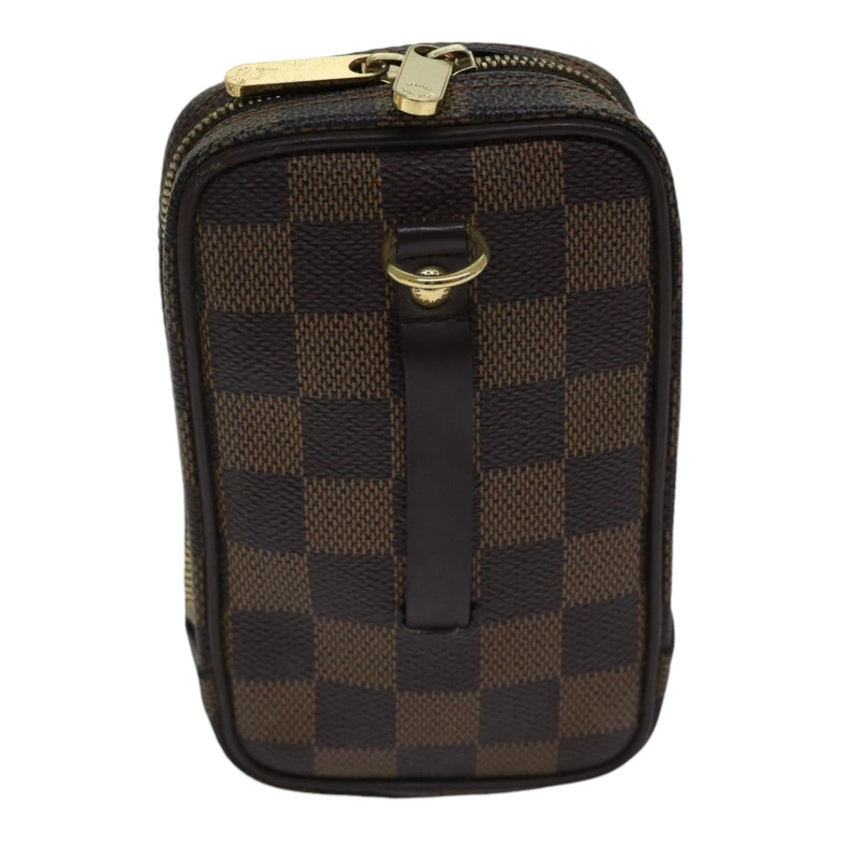 LOUIS VUITTON Damier Ebene Etui Okapi GM Pouch N61737 LV Auth 86977