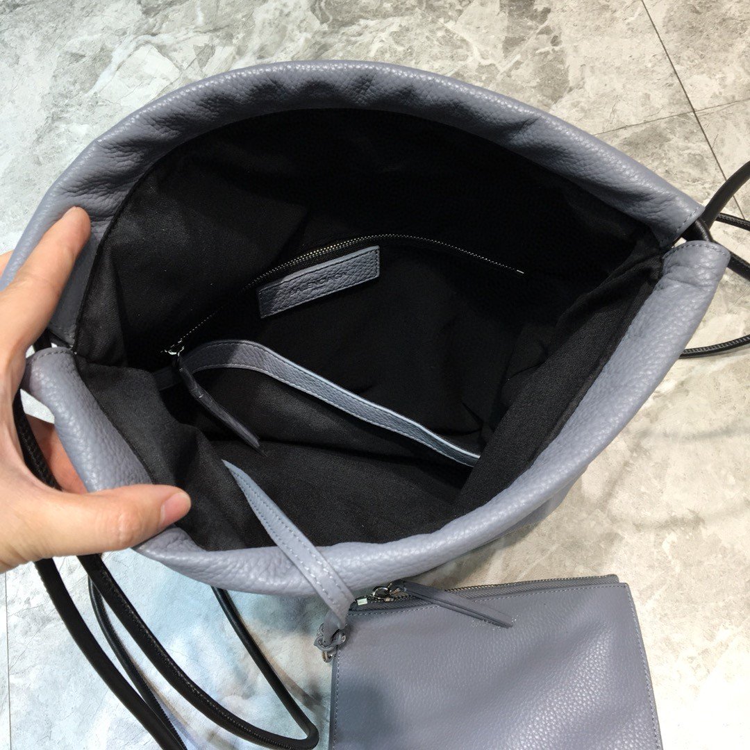 Top Quality Everyday Drawstring Backpack In Grey, For Women,  Bags 18.5in/47cm