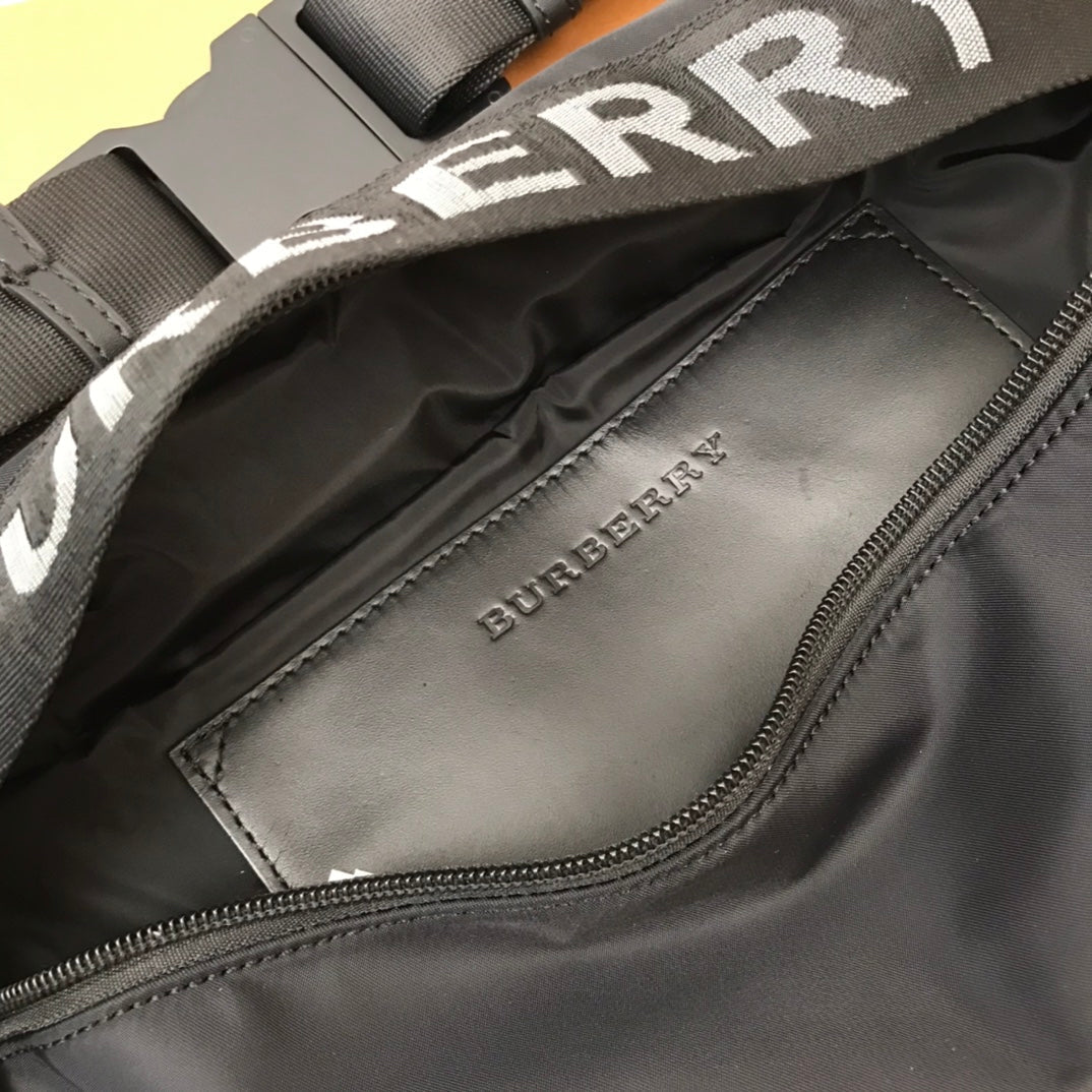 Top Quality Logo Detail Econyl Sonny Bum Bag Black For Men, Bags 12.2in/31cm