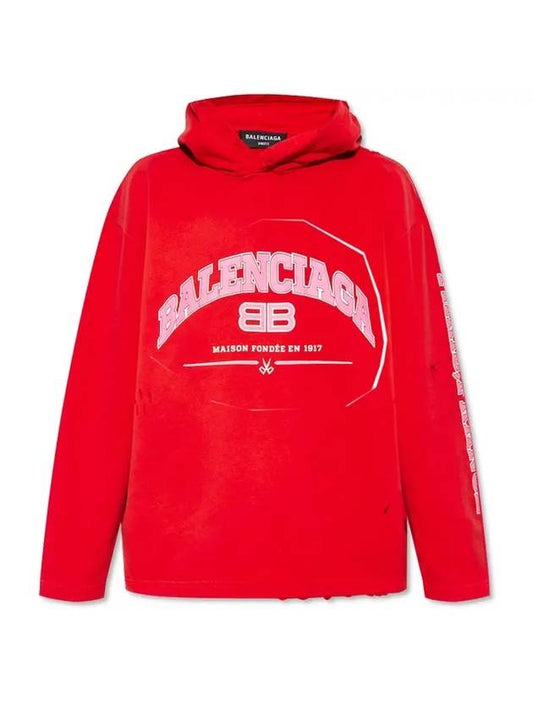 Luxury Balenciaga Trending 2025 BB Logo Hoodie Red