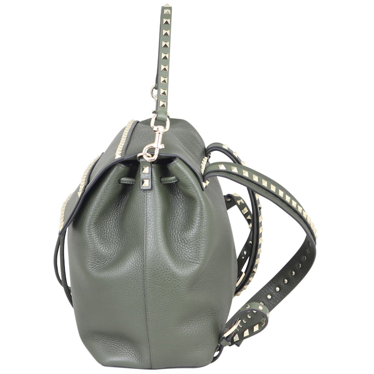 Valentino Rockstud Grainy Calfskin Backpack