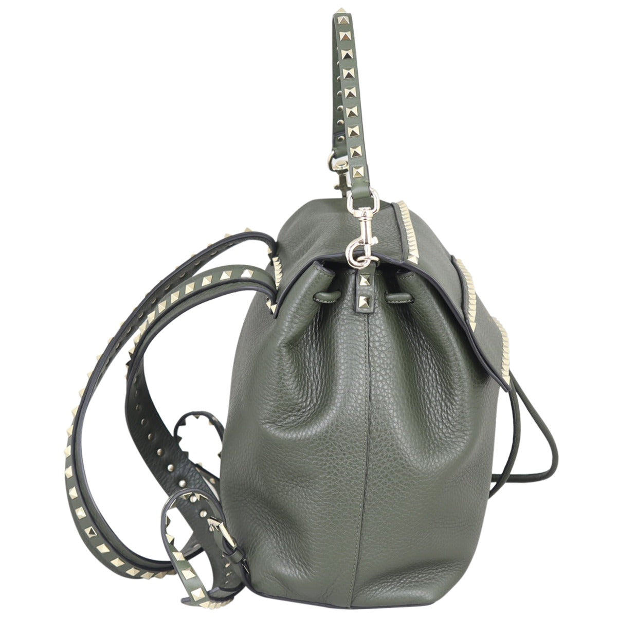 Valentino Rockstud Grainy Calfskin Backpack