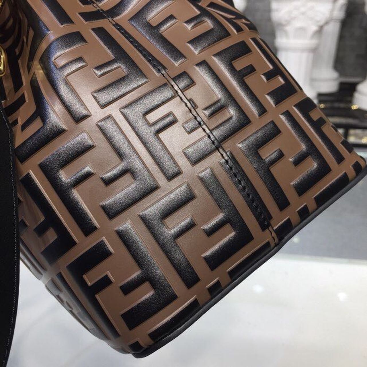 Top QualityTop Quality Mon Tresor Bucket Bag Brown For Women, Women’s Bags, Shoulder And Crossbody Bags 9in/23cm FF 8BT298A6AEF13VJ