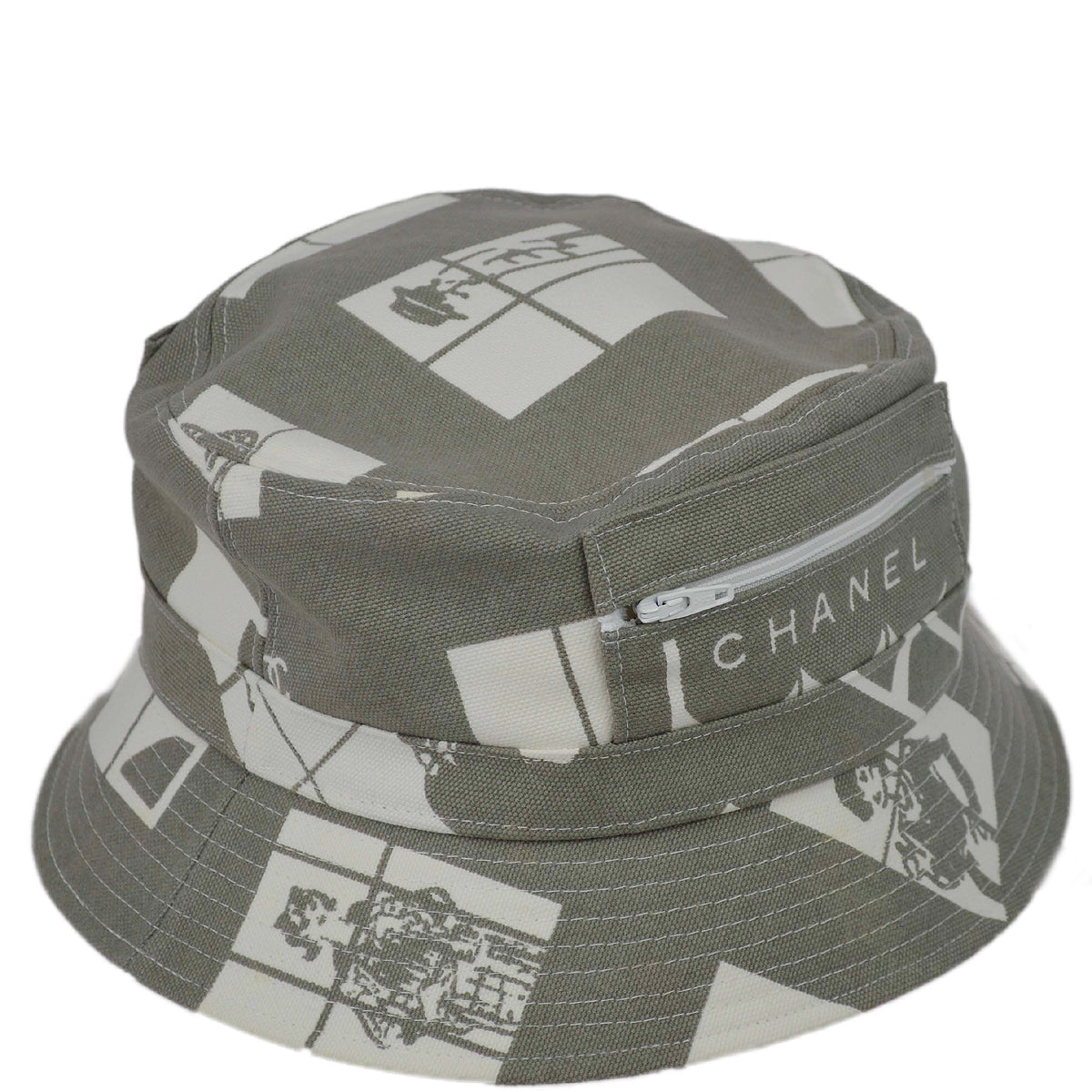 Chanel 2003 Spring Windows Line Bucket Hat #M