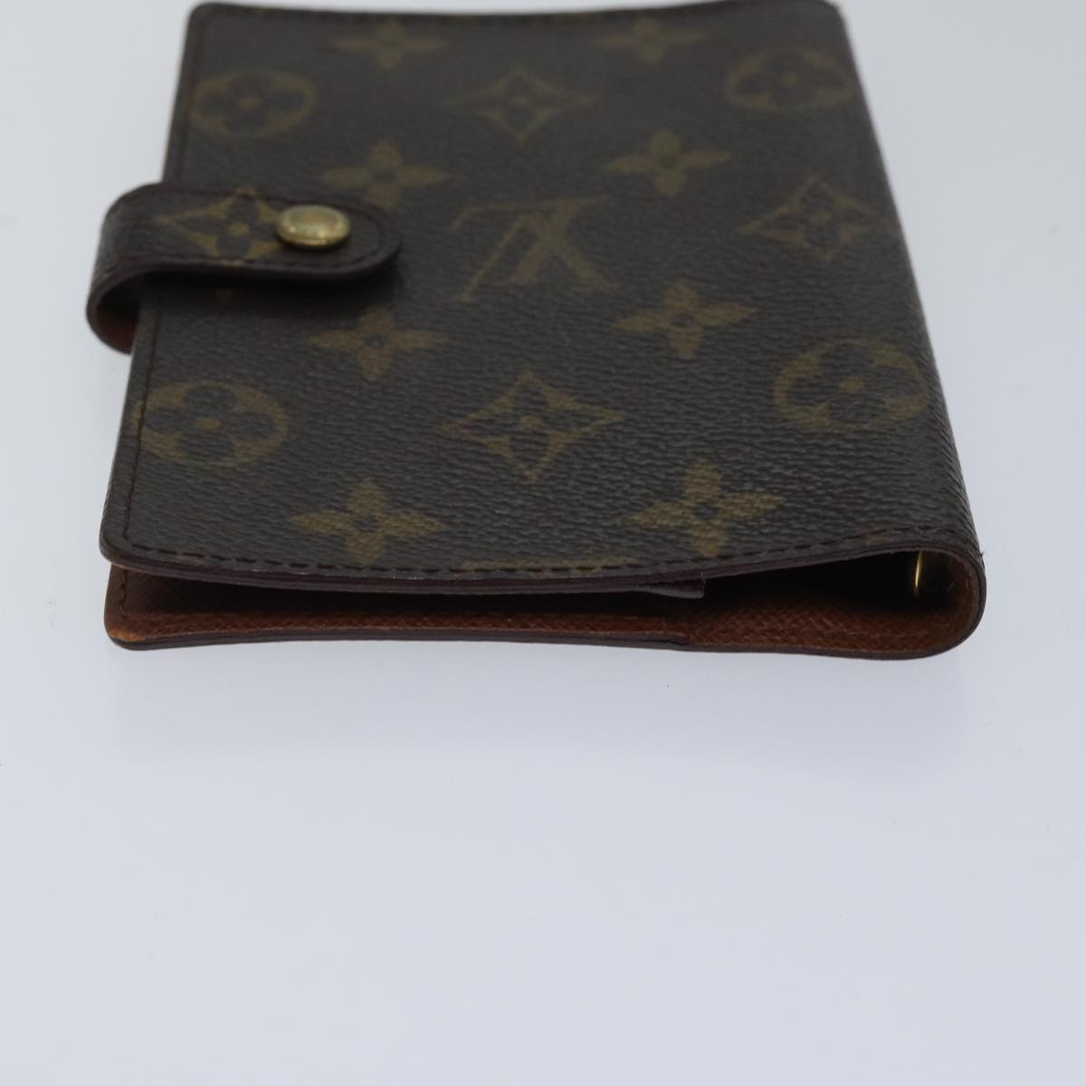 LOUIS VUITTON Monogram Agenda PM Day Planner Cover R20005 LV Auth 87842