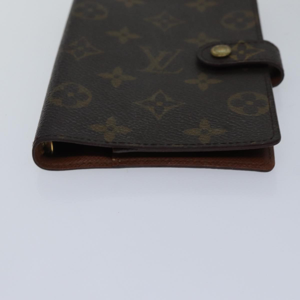 LOUIS VUITTON Monogram Agenda PM Day Planner Cover R20005 LV Auth 87842