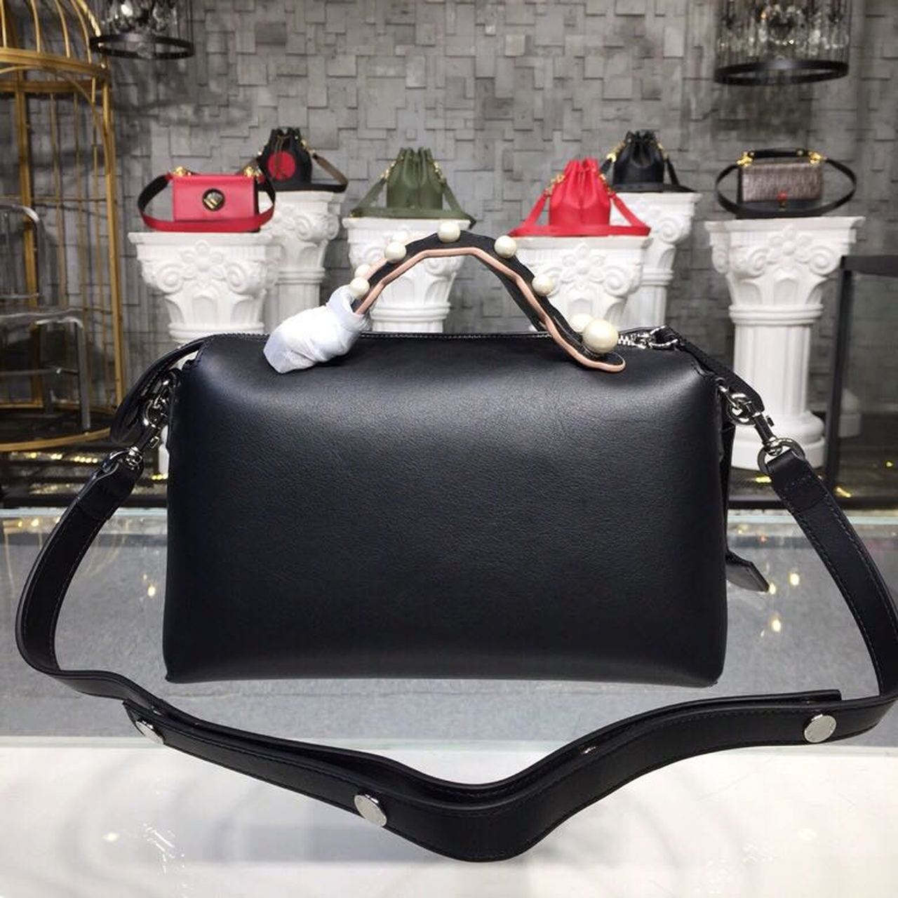 Top QualityTop Quality By The Way Studded Bag 11in/28cm Black For Women