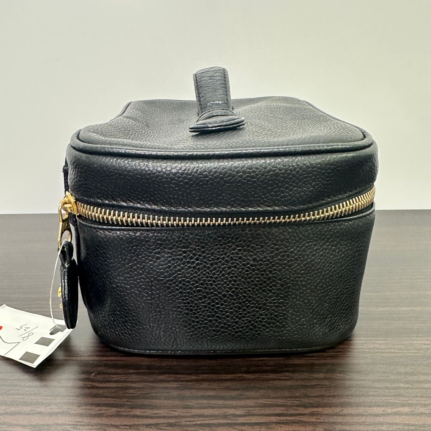 Chanel Vanity Case: Black Caviar Leather LB119873