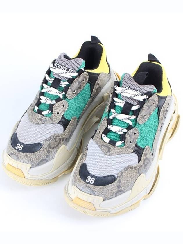 Luxury Balenciaga Trending 2025 Gucci Hacker Triple S Sneakers 36 230