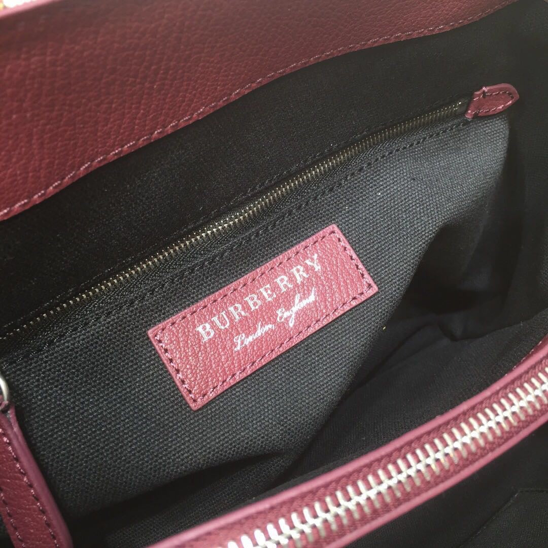Top Quality Ho Check Derby Medium Banner Purse Tote Purple For Women, Womenâs Bags 14in/35cm