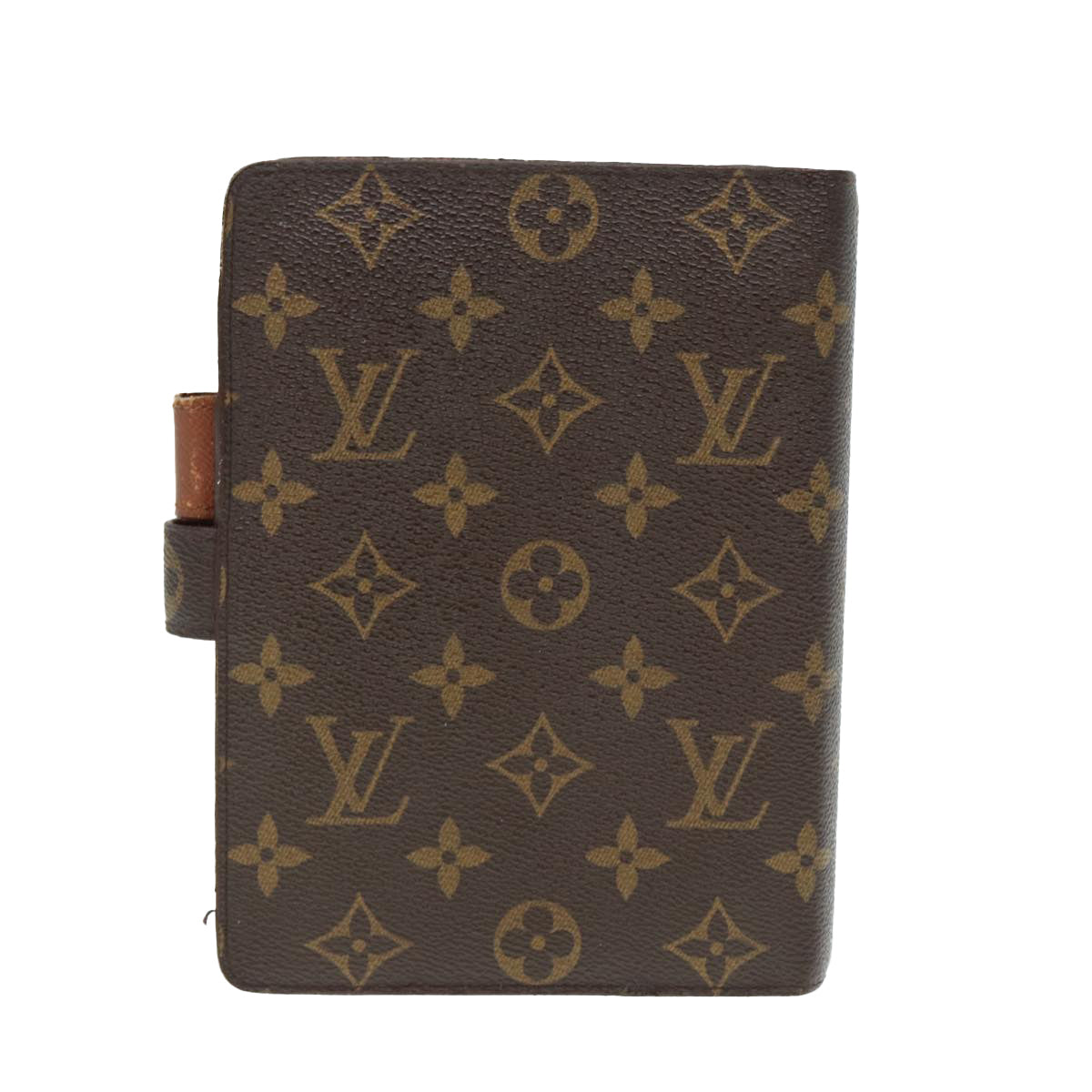 LOUIS VUITTON Monogram Agenda MM Day Planner Cover R20105 LV Auth 88036