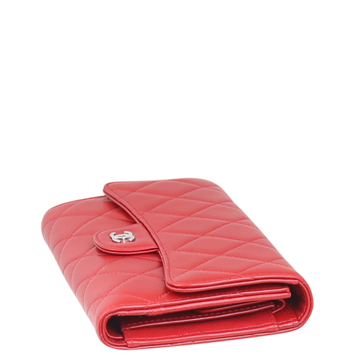 Chanel Classic Flap Wallet | Red Diamond