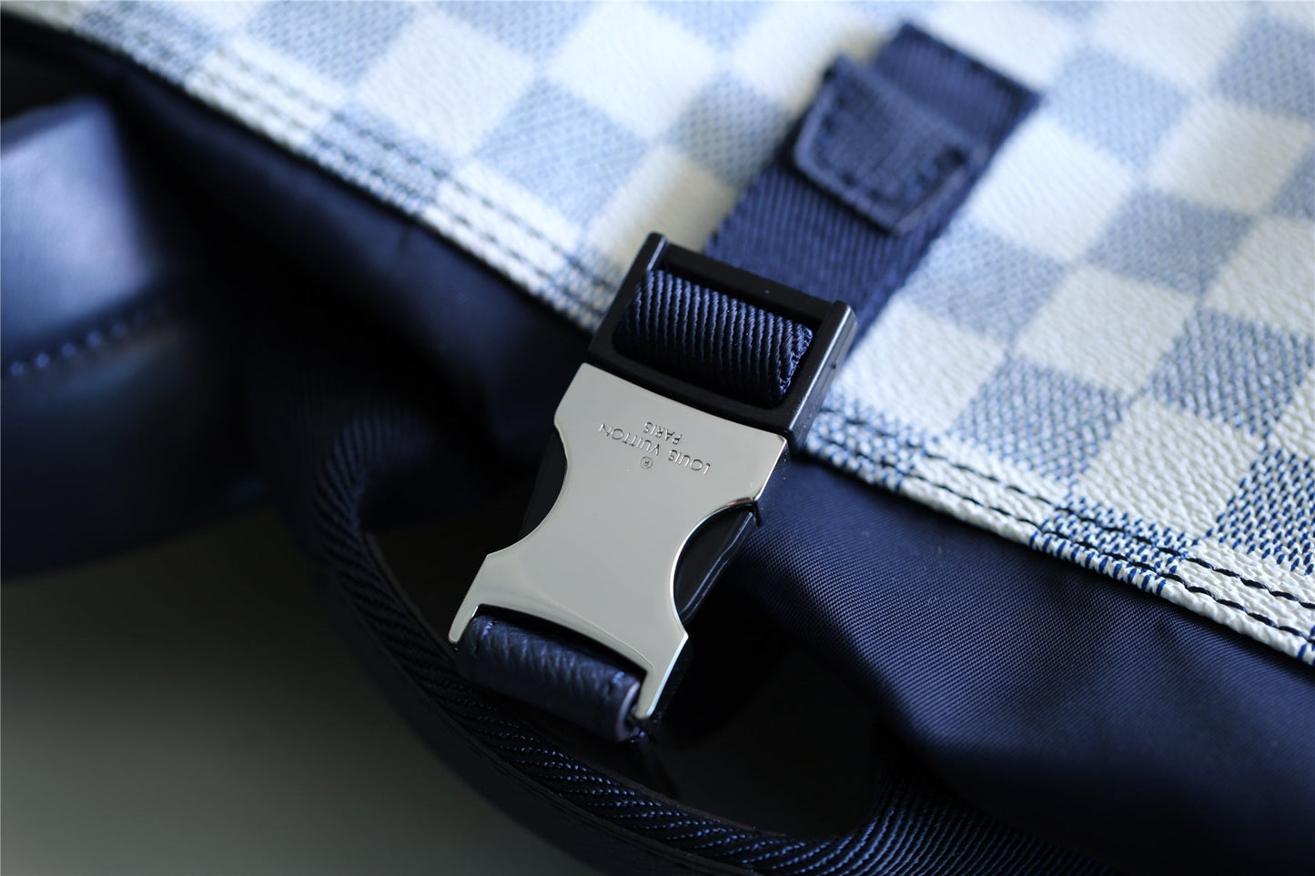 Top Quality Matchpoint Backpack Damier Azur For Men, Bags 17in/43cm Top Quality N40018