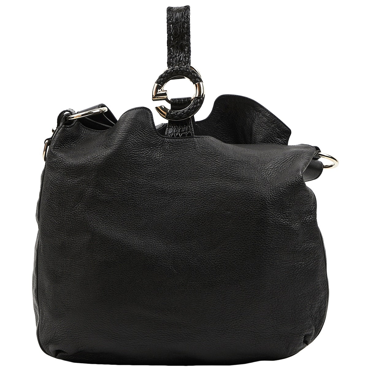 Gucci black leather handbag