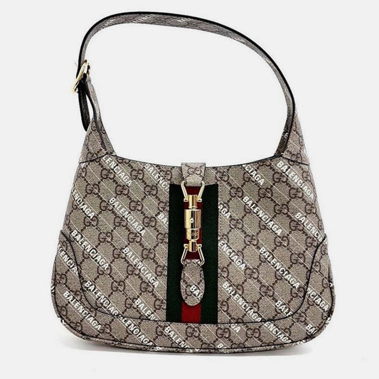 Gucci x Luxury Balenciaga Trending 2025 Hacker Project Jackie 1961 Small Hobo Bag