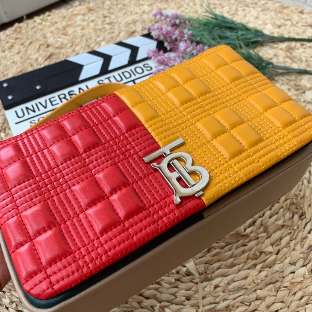 Top Quality Horseferry Print Quilted Small Lola Bag Monogram Red And Orange For Women, Bags 9in/23cm