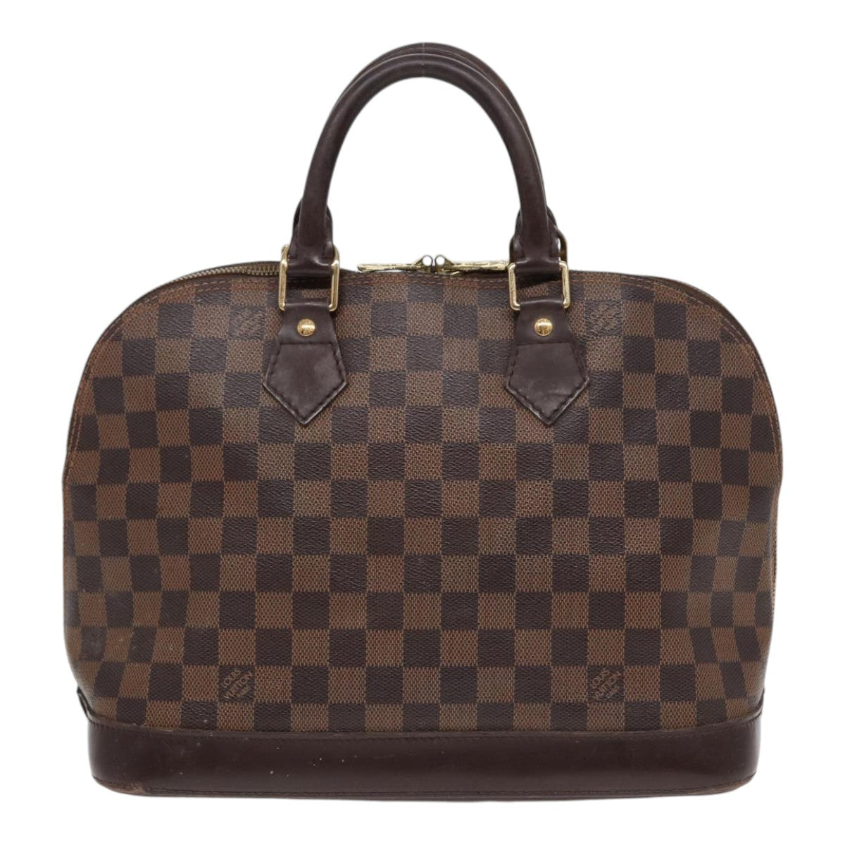 LOUIS VUITTON Damier Ebene Alma PM Hand Bag N53151 LV Auth 88589