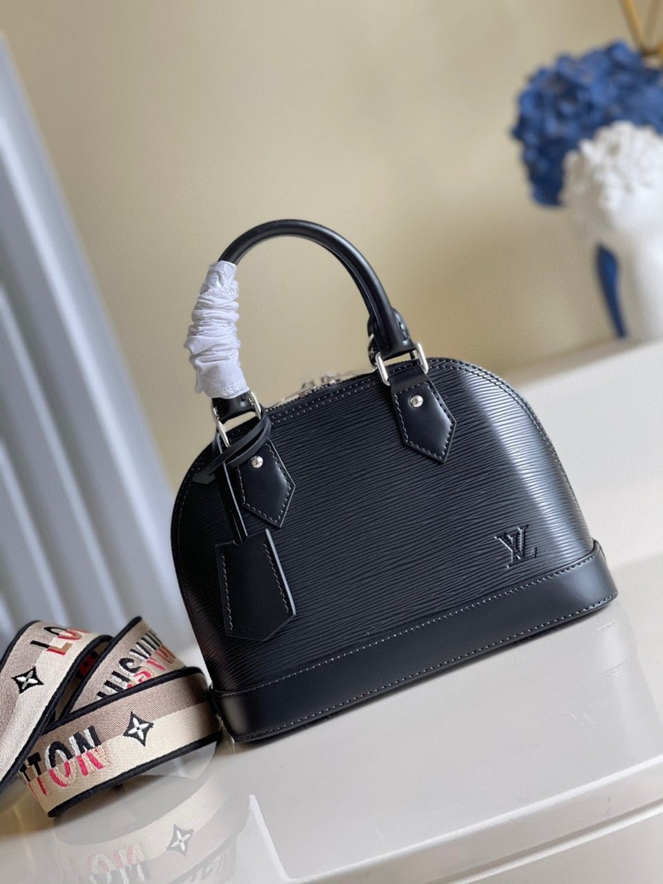 Top Quality Alma BB Monogram Blossoms Black For Women,  Shoulder And Crossbody Bags 9.3in/23.5cm Top Quality M59217