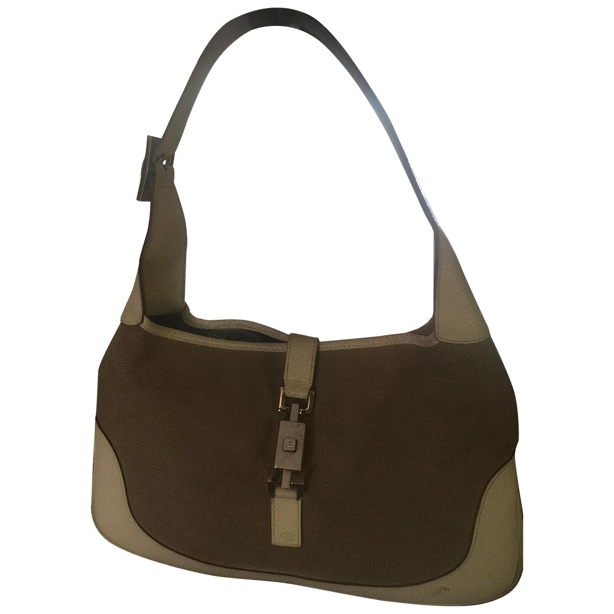 Gucci jackie    beige cloth handbag