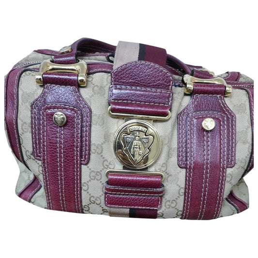 Gucci burgundy cloth handbag