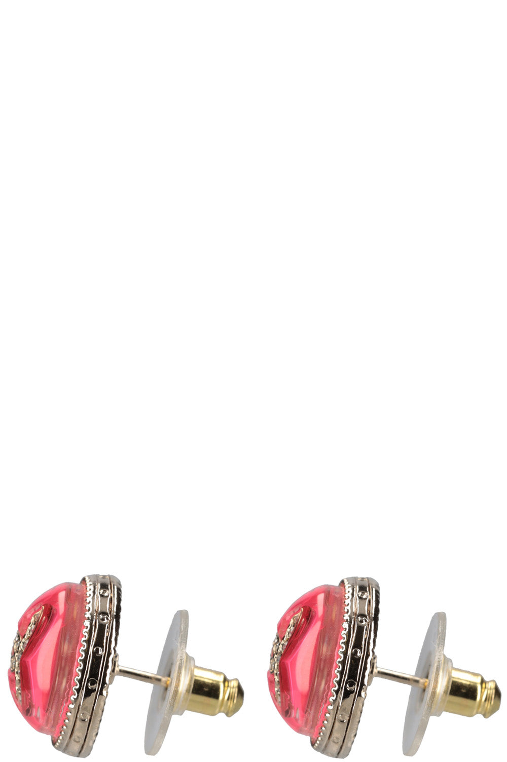 CHANEL Cocomark Earrings Pink A22