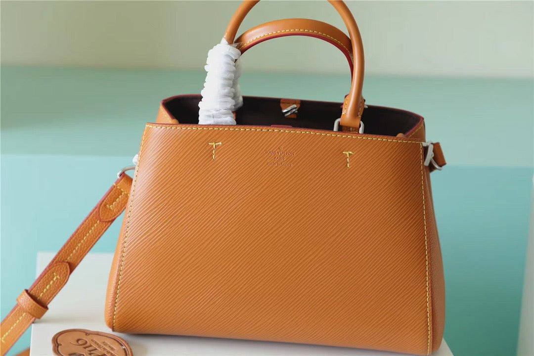 Top Quality Marelle Epi Caramel Brown For Women, Womens Handbags, Shoulder And Crossbody Bags 9.8in/25cm Top Quality 