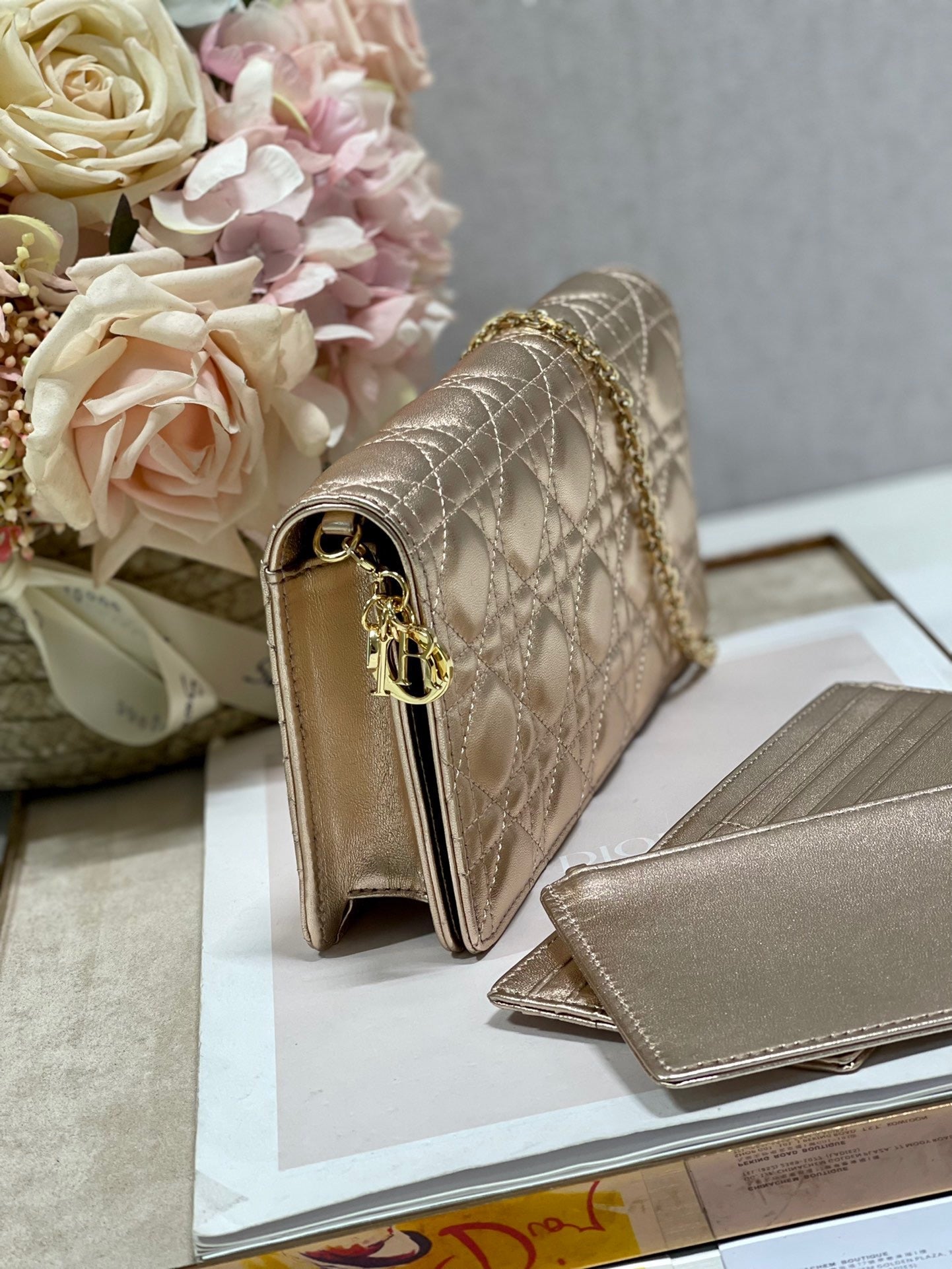 Top Quality Lady Pouch Gold, For Women, Womens Handbags 8.5in/21.5cm CD