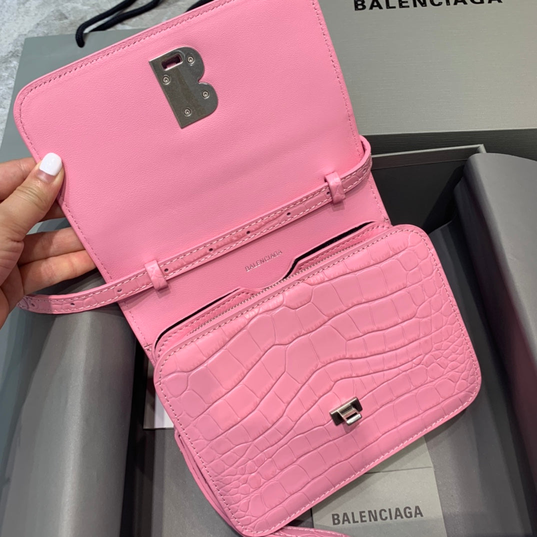 Top Quality Bolso Bandolera B In Pink, For Women,  Bags 7in/18cm