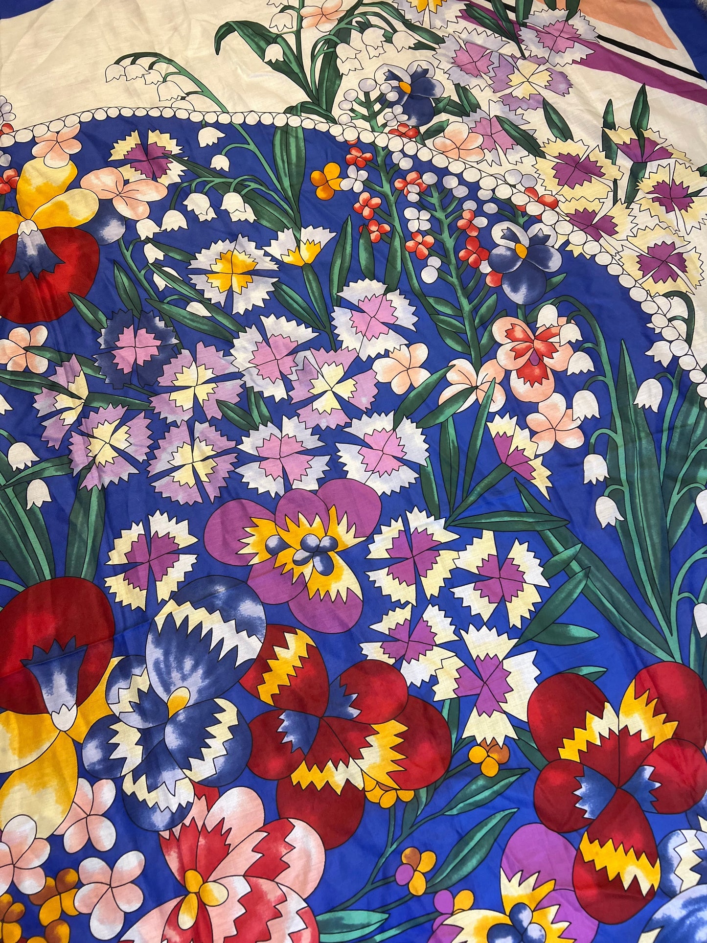 Fendi Multicolor Floral Shawl/Scarf