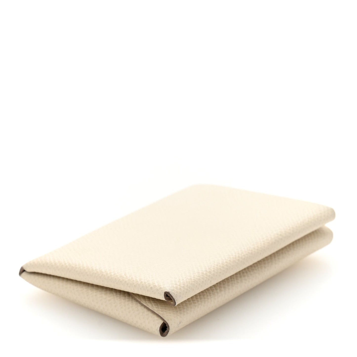 Hermes Epsom Calvi Duo Card Case Craie