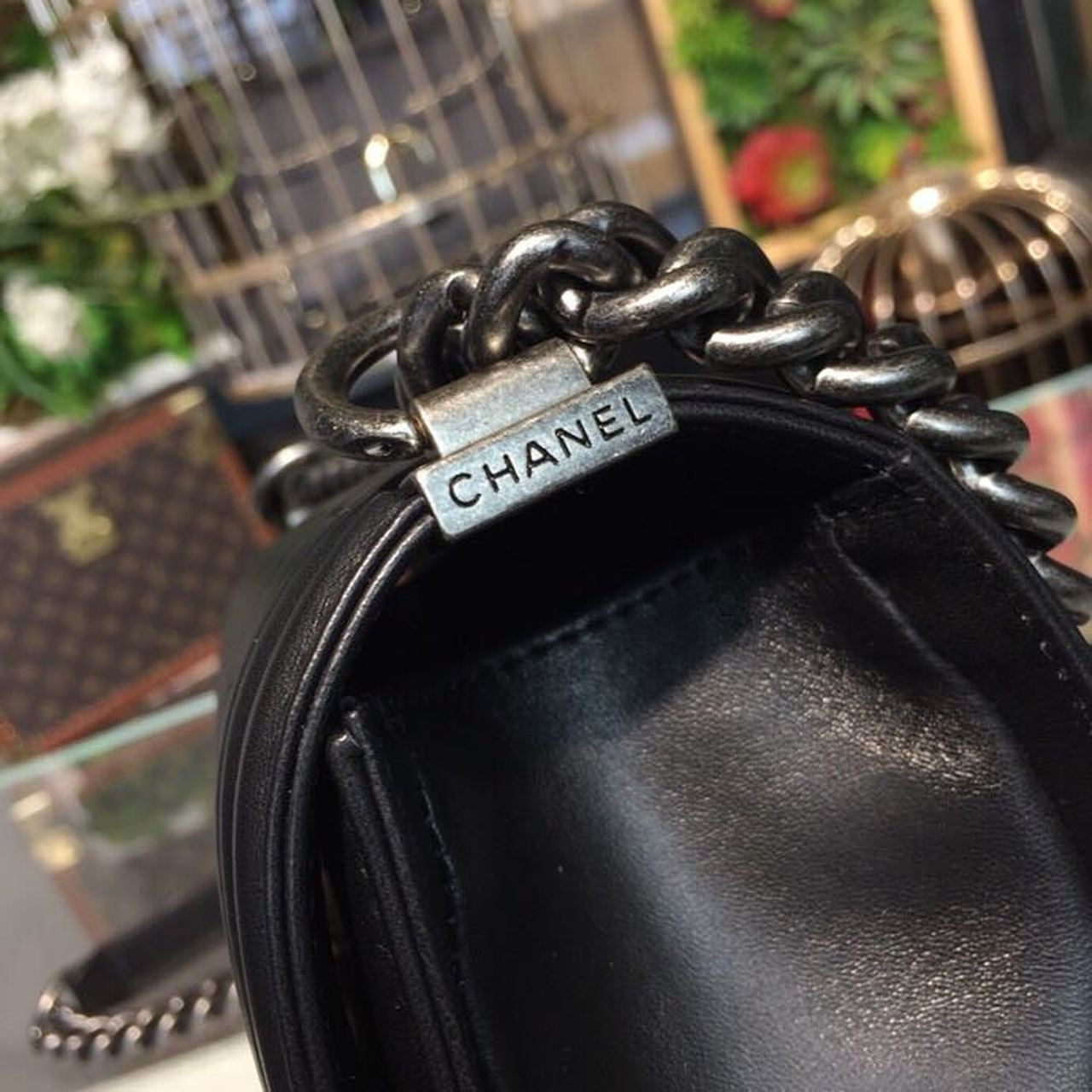 CHL Boy Handbag Silver Hardware Black For Women Bags, Shoulder And Crossbody Bags 9.8in/25cm A67086
