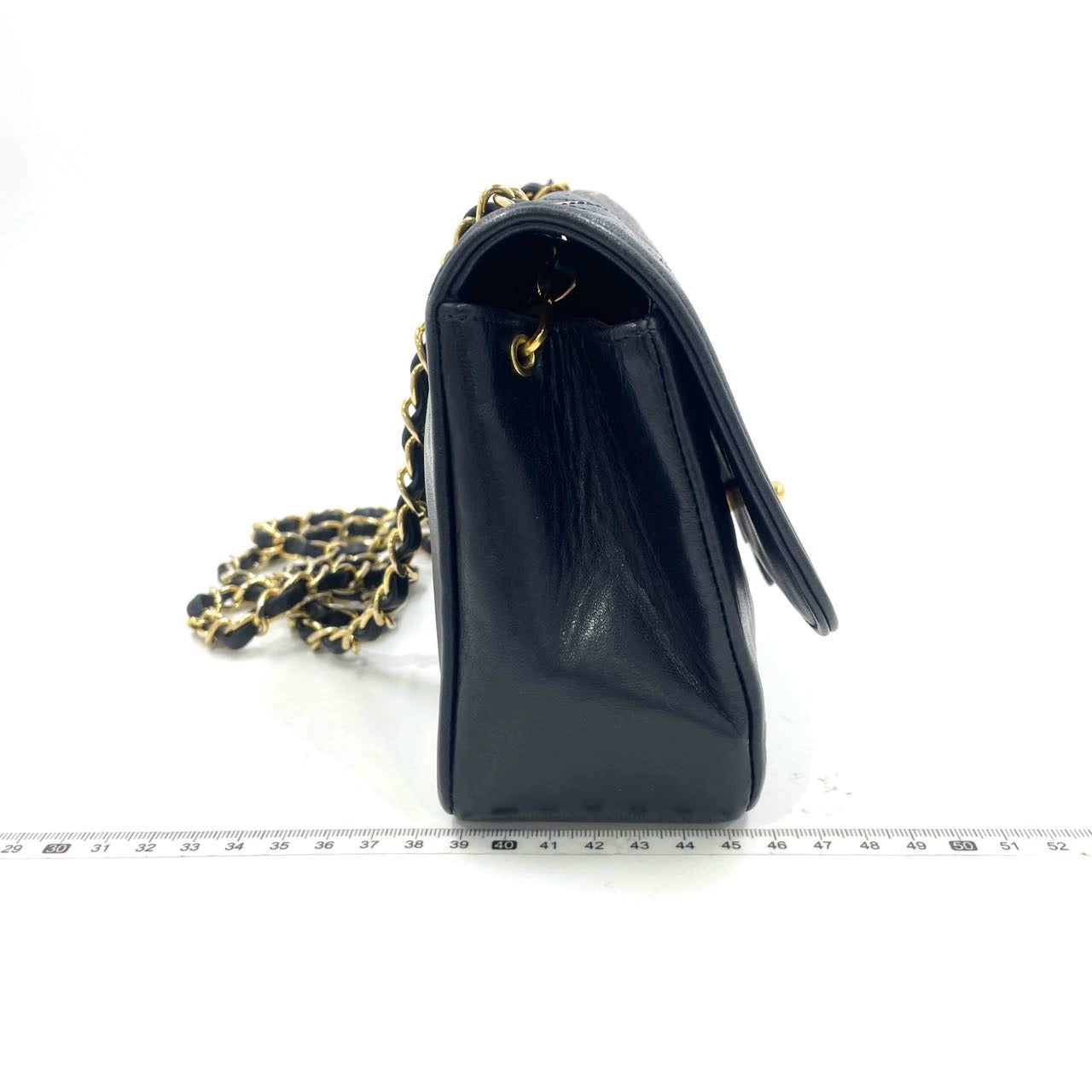 Chanel Diana CC Flap Bag Small   Black Lambskin Leather with 24k Gold HW, 1989-1991