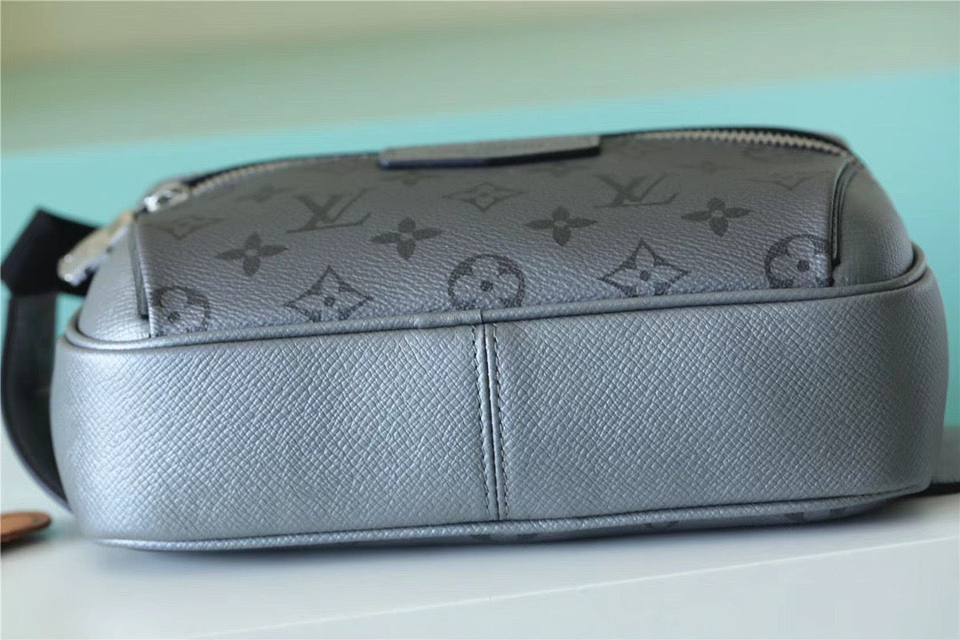 Top Quality Outdoor Bumbag Monogram Canvas Grey For Men, Bags 8.3in/21cm Top Quality