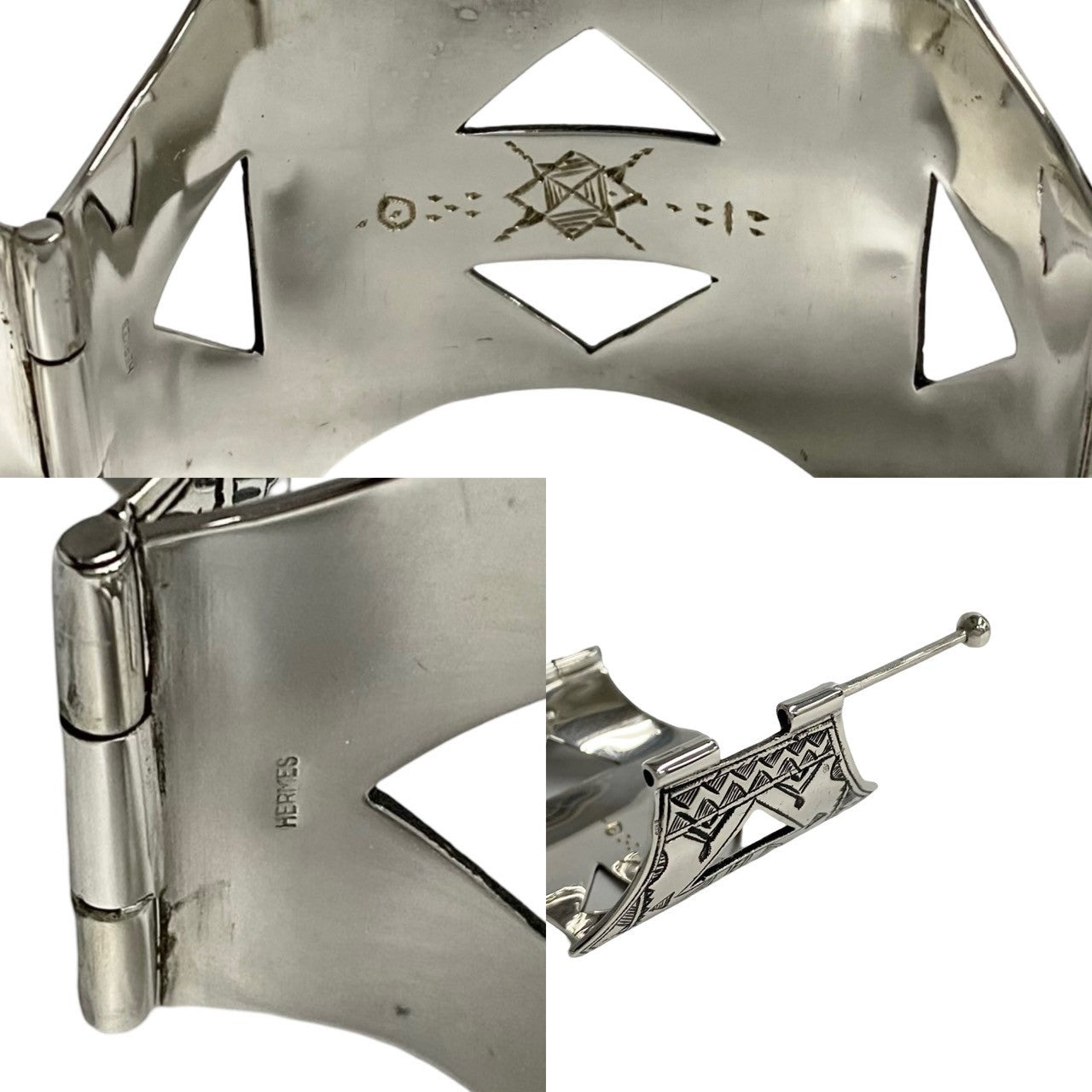 HERMES bracelet Silver925 Silver Tuareg bangle Women  d