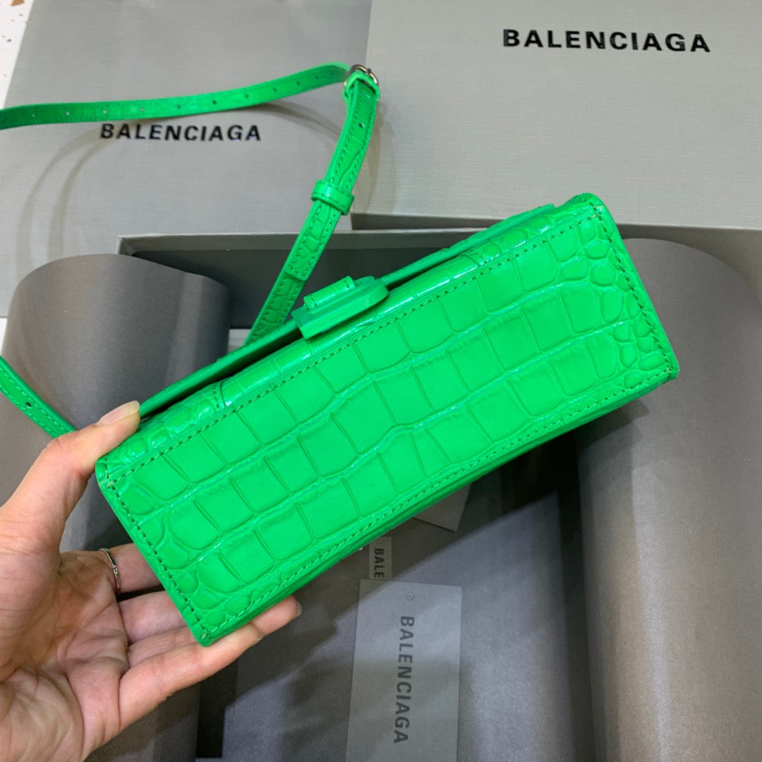 Top Quality Hourglass XS Handbag In Bright Green, For Women,  Bags 7.4in/19cm 5928331U6AK3809